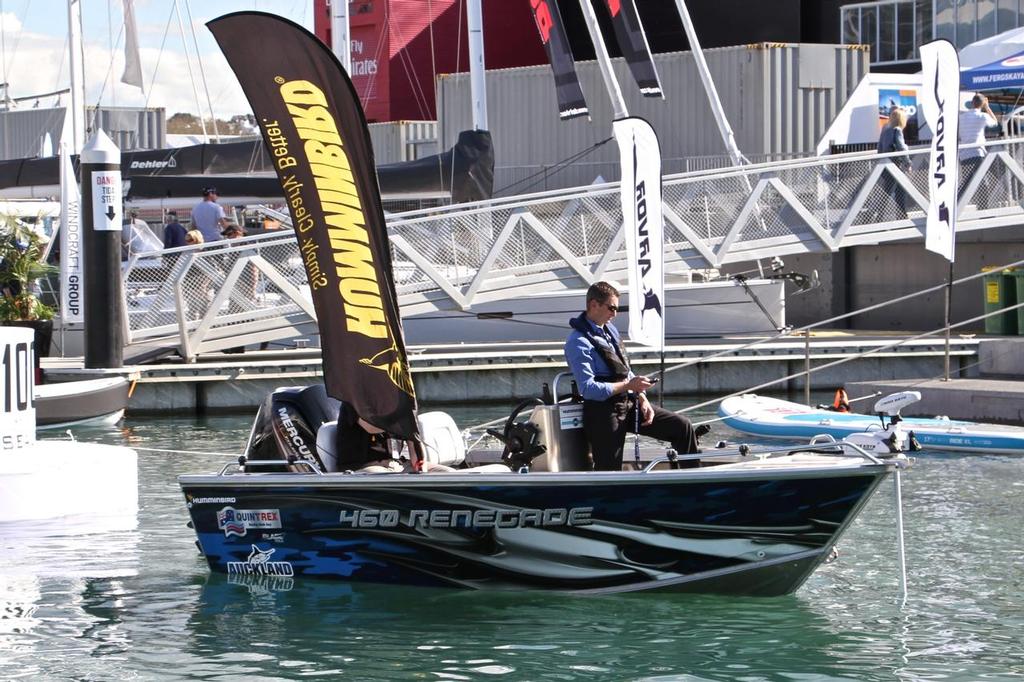 Trolling engine - Auckland On the Water Boat Show - 2015 © Richard Gladwell www.photosport.co.nz